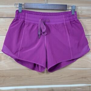 Lululemon Hotty Hot Short 4" Color Ripened Raspberry Running Women's size 6